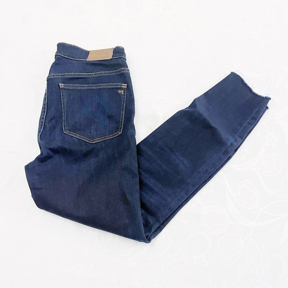 Madewell 9" High Rise Skinny Dark Wash Denim Jeans SZ28 - Picture 7 of 7